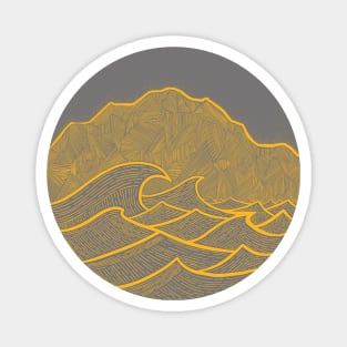 Mountain and Wave Magnet